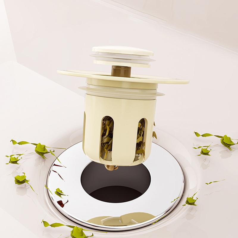 Washbasin Filter Leaking Plug Pops-Up Bathroom Sink Drain Strainer For Waterbasin Sink