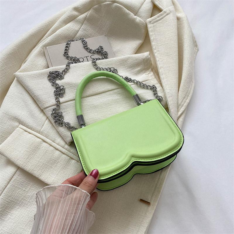 Stylish Fresh Texture Handbag 2023 Summer New Simple Solid Color Single Shoulder Slant Bag