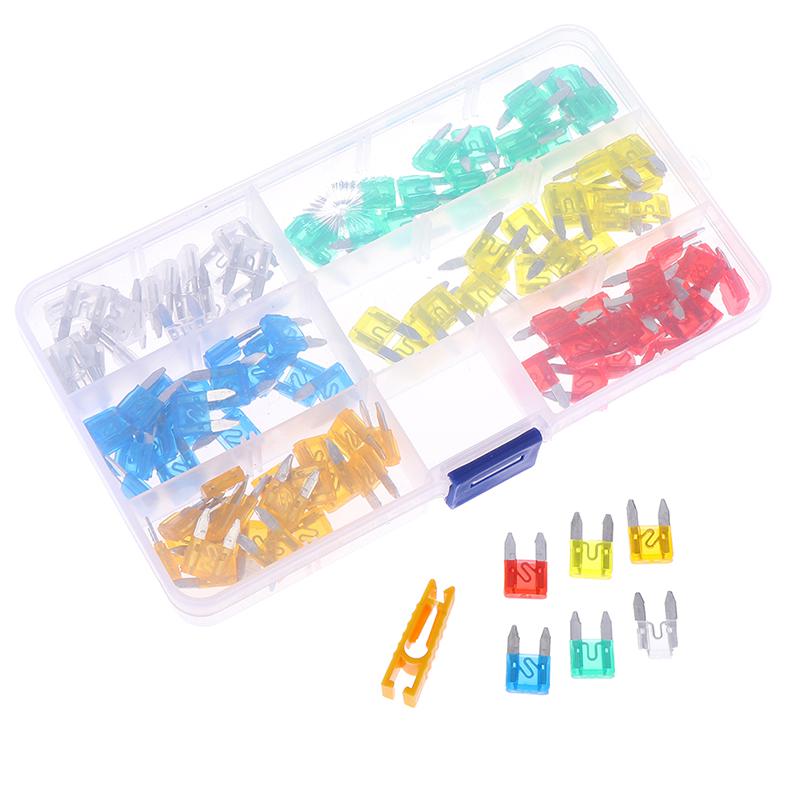 120 Pcs Mini Blade Fuse Assortment Set Auto Car Motorcycle SUV FUSES Kit CN37