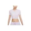 Sportswear Essentials Crop Tops Women's Purple Crew Neck Moderate DD1329-530