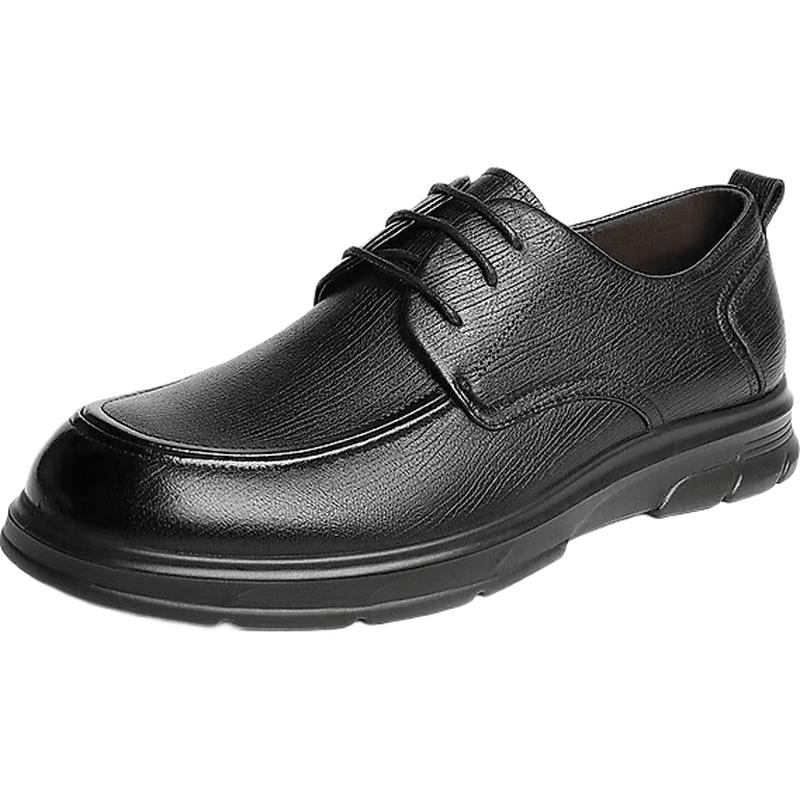 Men s Sheepskin Leather Lace-Up Casual Shoes 41