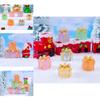 Charming Resin Craft Luminous Gift Box Diy Miniature Night Light Car Ornament Six Colors