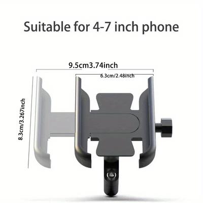 Motorcycle Aluminum Alloy Metal Bicycle Mobile Phone Holder GPS Navigation Stand Special Motorcycle Bike Riding Smartphone Mount