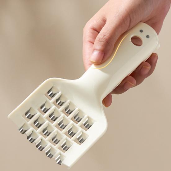 2Pcs Vegetable Cutter Multifunctional Hand Peeler Cutter Tool, Stainless Steel Blade Vegetable Slicer with Easy Grip Clog-Free Grate Design Kitchen