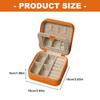 Portable PU Jewelry Organiser Box With Soft Lining And Multi Layer Compartments For Travel Accessory Storage Container
