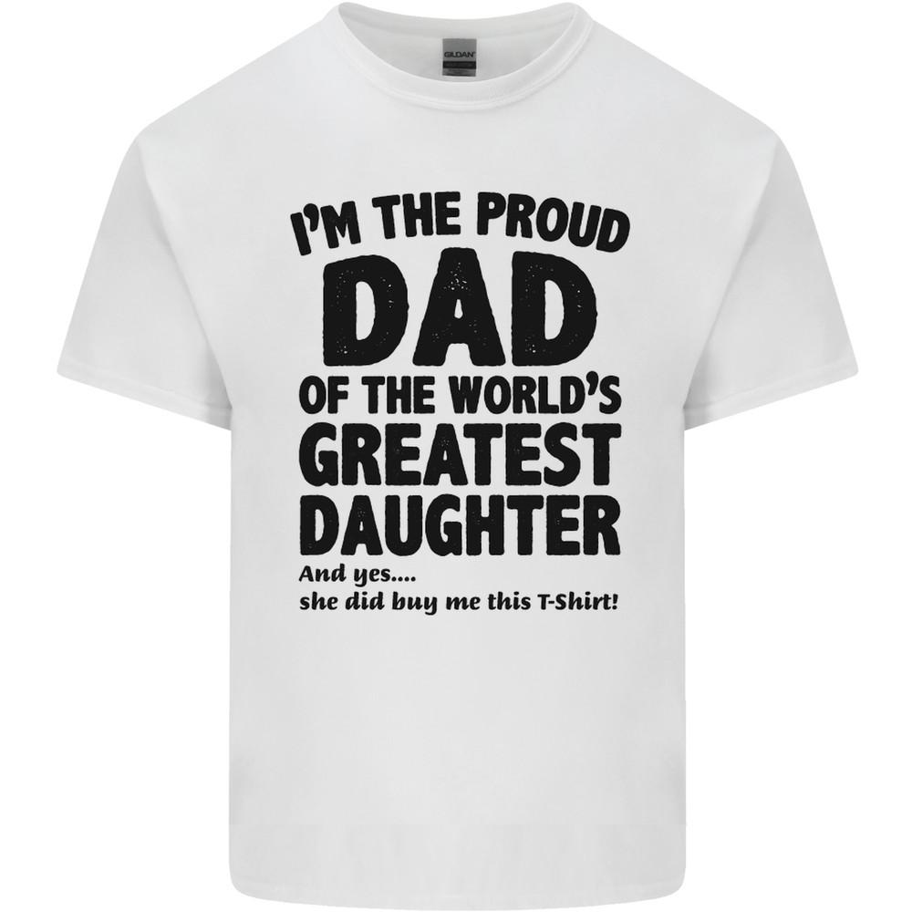 Dad of the Greatest Daughter Fathers Day Mens Light Cotton T-Shirt Unisex T-Shirt S