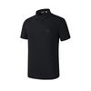 FILA Golf Series Simple Comfortable Versatile Solid Color Breathable Short Sleeve Polo Shirt Men Polo Shirts Deep-Black A11M525103F-BK