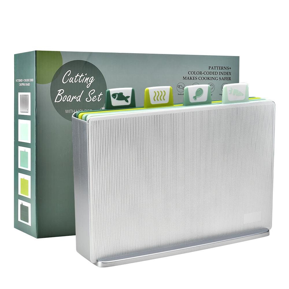 

4-Piece Thickened Multifunctional Cutting Board Set: Baby Food, Plastic, Fruit Chopping Board Boxed