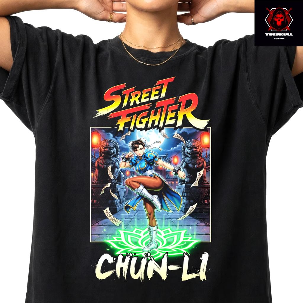 Chun-Li 'Streetfighter' Video Game Character Unisex Premium Cotton T-Shirt