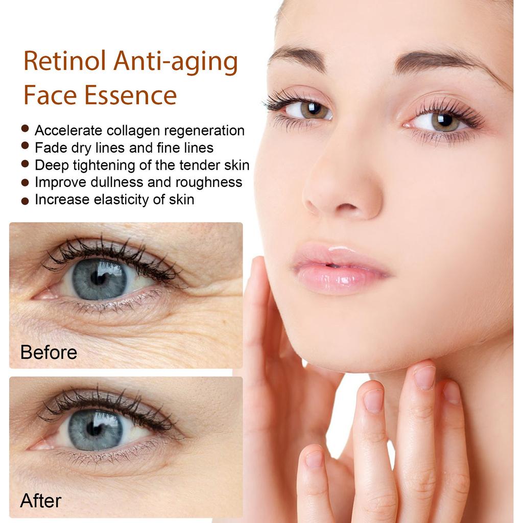 EELHOE Retinol Face Serum Gentle Moisturizing Hydrating Pore Diminishing Facial Serum
