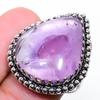 Anello con gemma Ametista Salvia fatto a mano in argento sterling 925 Taglia 6