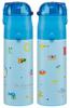 Skater Stainless Steel Water Bottle for Direct Lightweight and Cooling Water Sports Water Kids, Drinking, 470ml, Child-Friendly, Doraemon, Gingham,