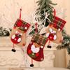 Small Christmas Stockings Christmas Tree Ornaments Christmas Candy Gift Bag Socks Merry Christmas Santa Claus Outdoor Gadgets