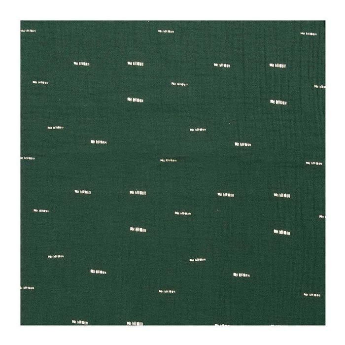 Mousseline froissée - RICO DESIGN - 130 x 50 cm - Vert - Achat au mètre