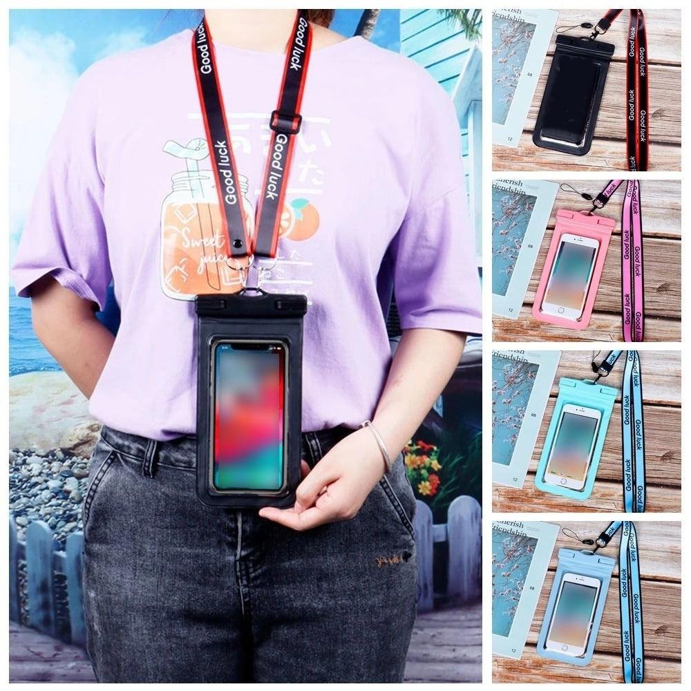 Air Bag Halter Waterproof Phone Case Universal Phone Protector Pouch Mobile Phone Bag  Underwater