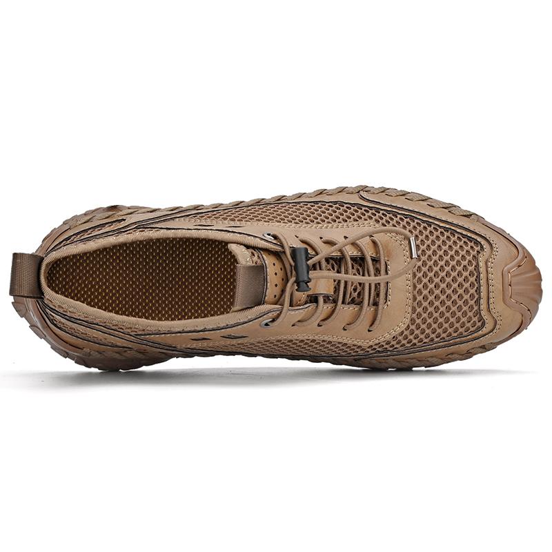 38-46 Sommer Herren Übergröße Modische Handgefertigte Atmungsaktive Lässige Sandalen Strandschuhe Outdoor Wanderschuhe