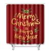 3D Digital Printing Christmas Waterproof Shower Curtain Four-Piece Bathroom Non-Slip Door Mat Bedroom Living Room Floor Mat Carpet