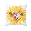 Autumn Harvest Thanksgiving Cushion Cover New Arrival Turkey Pumpkin Peach Skin Printed Cushion