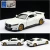 Alloy White Simulation Racing Car Model Children Toy For Display Play And