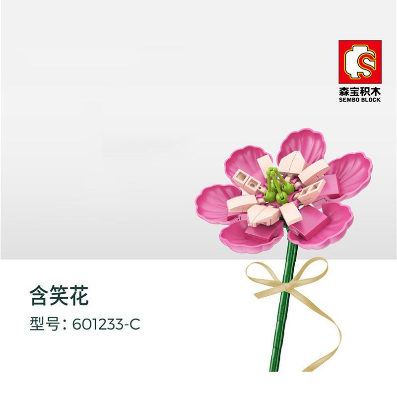 

Sembo Blocks MOC Красивый букет цветов Розы Тюльпаны Модель Строительные кирпичики Детский подарок День святого Валентина День рождения Подарок для девочек No box