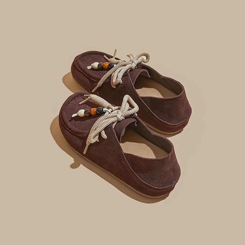 Fashion AIYUQI Women Flat Casual Sneaker Genuine Leather 2025 New Lace-up Women German Training Shoes Large-size Slip-on Loafers Women