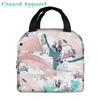 French Bulldog Cute Dog Insulated Lunch Bag Portable Thermal Cooler Box Reusable Picnic Tote Bento Bag for Men Women Kids