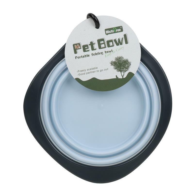 Pet bowl, eating utensils, portable folding bowl, accompanying dog food bowl, universal for cats and dogs