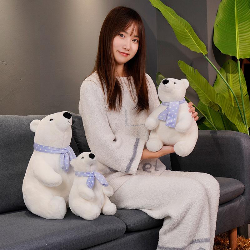 Peluche Orso Polare, Orsacchiotto Jumbo Morbido di Peluche, Grande Cuscino Coccoloso per il Sonno e il Comfort dei Bambini, Regalo di Compleanno per Bambine