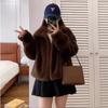 Imitation Velvet Fur Jacket Light Stand-up Collar Short Coat Women's Winter Fluff Jacket Padded with Cotton