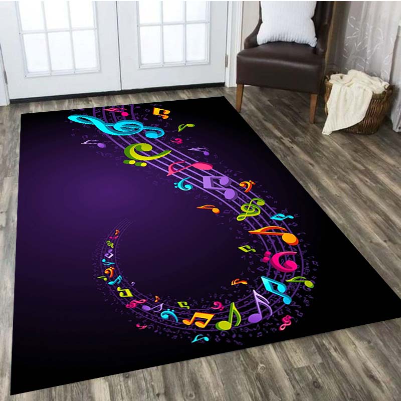 LOUSIDREAM Flower Pattern Skull Carpet Living Room Home Decor Sofa Table Rug Anti Slip Chair Cushion Lounge Mat