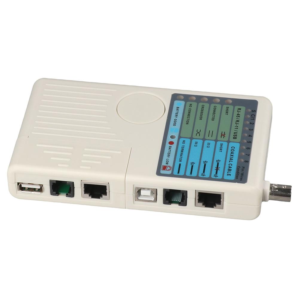 

Grey Network Cable Tester Wire Tester for RJ11 RJ45/Cat5 Cat6/USB BNC LAN/UTP STP LAN