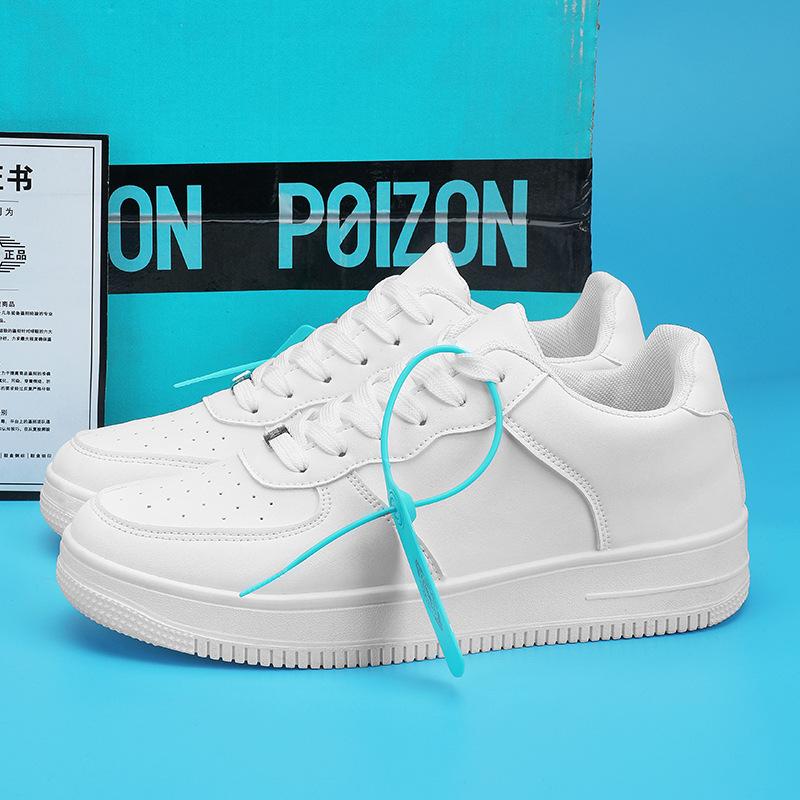 Breathable Niche Design Sense Thick-soled White Shoes Women's 2025 Spring and Summer New Versatile Lightweight Board Shoes Casual Shoes Men