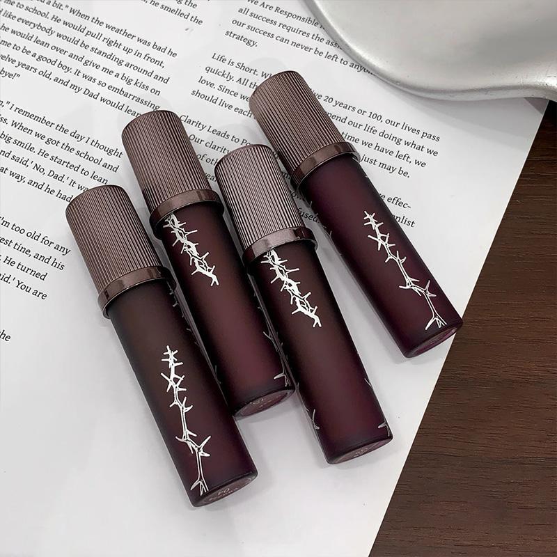 Secret Language of Thorns Lip Glaze Matte Matte Velvet Long-lasting Rich Makeup Lipstick Lip Mud