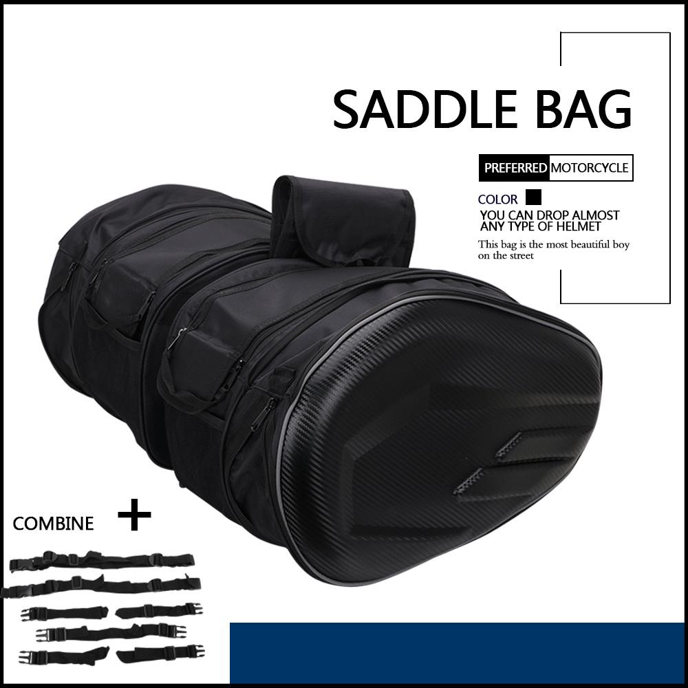Motorcycle Saddlebags 36L-58L Expandable Capacity Panniers Side Bag Universal for Harley Davidson for SUZUKI Yamaha Kawasaki