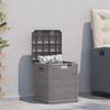 Garden Storage Box 90L - Brown - 42.5 X 44 X 50 Cm
