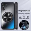 Magnetic Case For Red Magic 9S Pro Case Hard Matte With Ring Stand Protect Back Cover For Nubia RedMagic 9 Pro Plus 5G Bumper