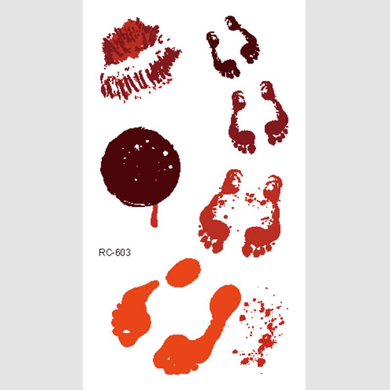 Halloween Temporary Horror Surgery Wound Scar Tattoo Stickers