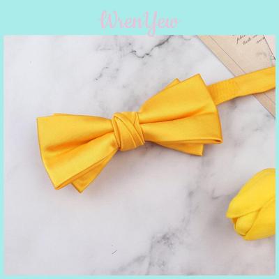 Polyester Plain Neck Bowtie For Adults Unisex Stylish Accessories For Office Parties And Celebrations