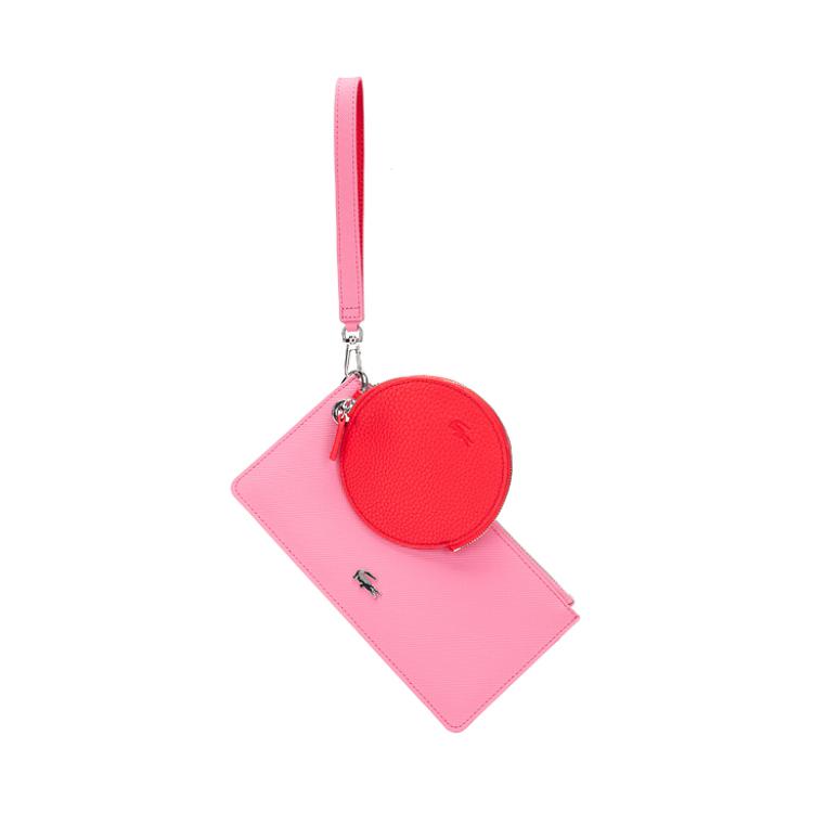 

Lacoste Mini Two-Way PVC Wallet Women Wallet Dragon-Fruit-Pink Iron-Pink NF4191AA-151040 Dragon Fruit & Iron Pink,Mini
