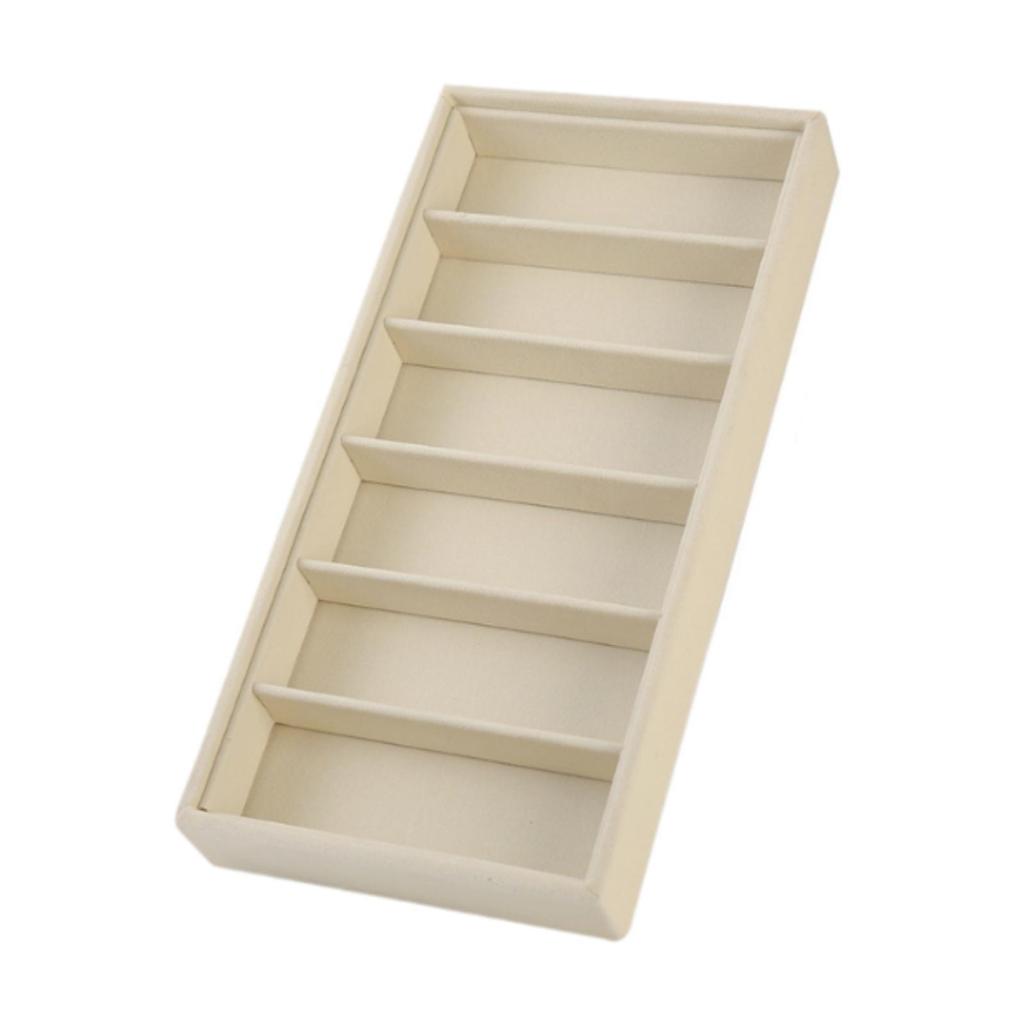 Soft Flannel Sunglasses Display Tray Eyewear Storage Box Organizer for Jewelry Watch Stand Home Vanity