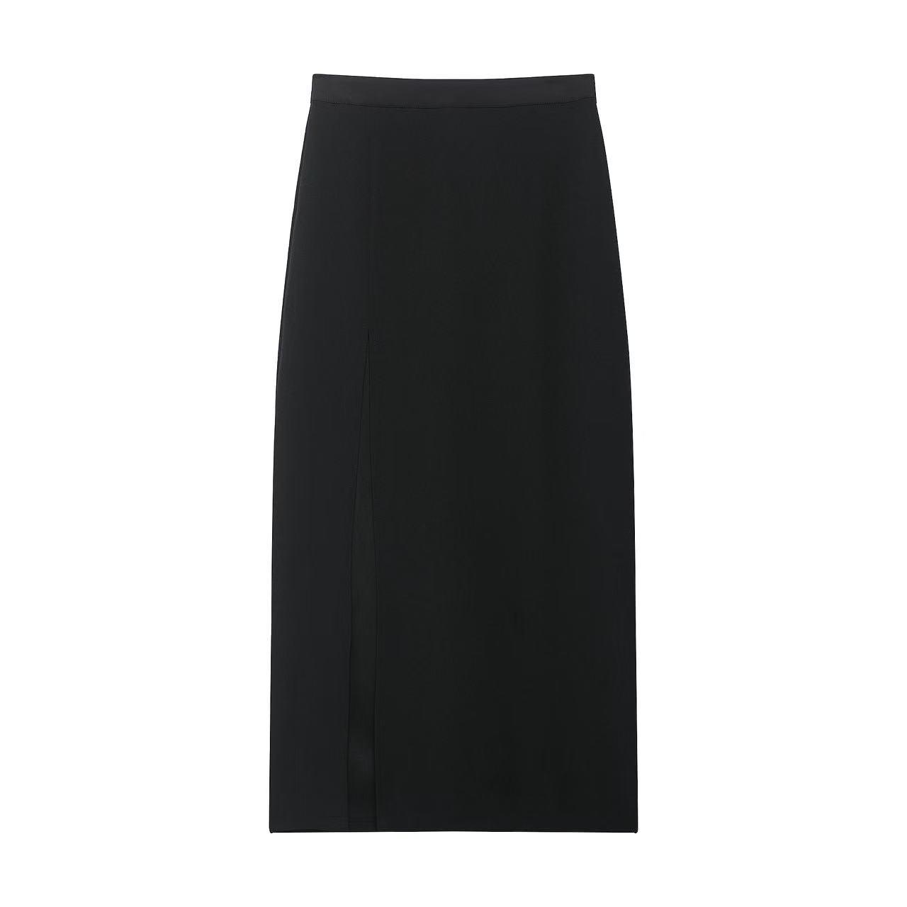 European & American Sexy Slit Two-Piece Skirt Set: Women s Slimming Short Suit Medium