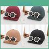 Kids Breathable Cotton Baseball Hat With Short Brim And Windproof Design For Summer