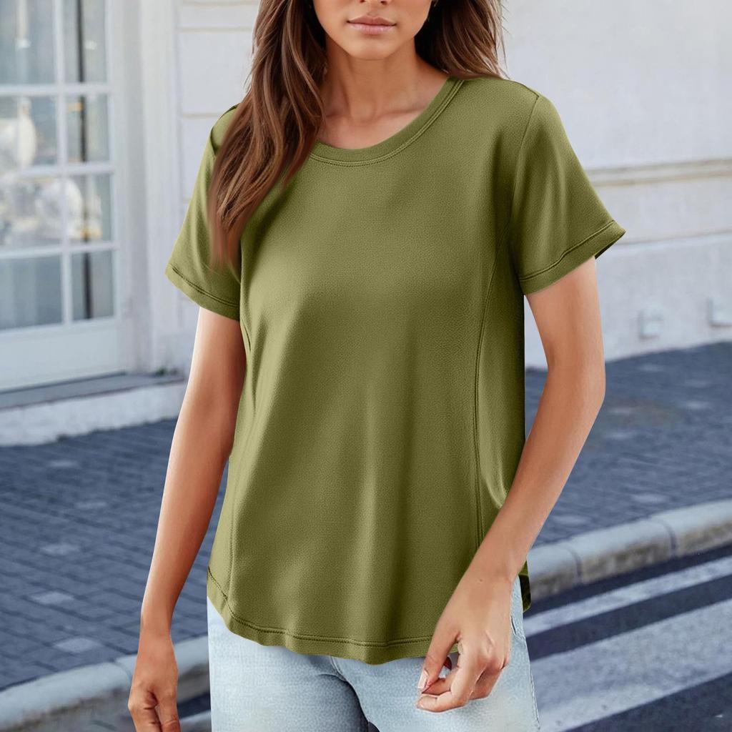 T Shirts Short Sleeve Tees For Women Fashion Tops Lightweight Soft Casual Summer Outfits Clothes