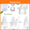 5er-Pack Silikon Entenschnabelventile Ersatzteile für Milchpumpe Babynahrungs-Saugerpumpe
