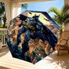 Superheroes Print Automatic Open Close Umbrella, Portable Foldable Umbrella, for Outdoor Commute Camping Trip, Ideal Birthday Gift