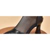 Soft Leather Sandals with Hollow Design, Cool Boots, New Pointed-toe High-heeled Shoes, Mesh Fabric Shoes