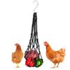 Poultry Hanging Feeding Net Bag Chicken String Bag Vegetable Fruits Feeding Toy Tool with