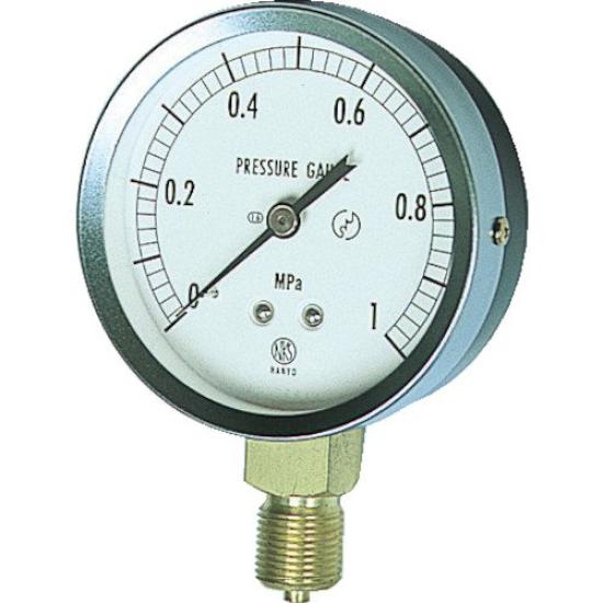 Nagano Instrument JIS Pressure Gauge Pressure Range to General-Purpose (A Frame), (MPa) 0.0 0.10, GS51-131-0.1MP