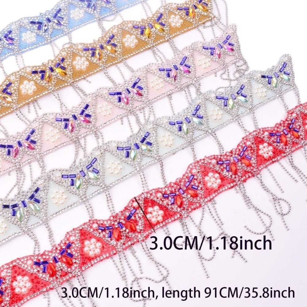 Apparel DIY Colorful Butterfly Charm Tassel Chain DIY Vintage Rhinestone Chain Creative Ethnic Headwear Accessory DIY Craft