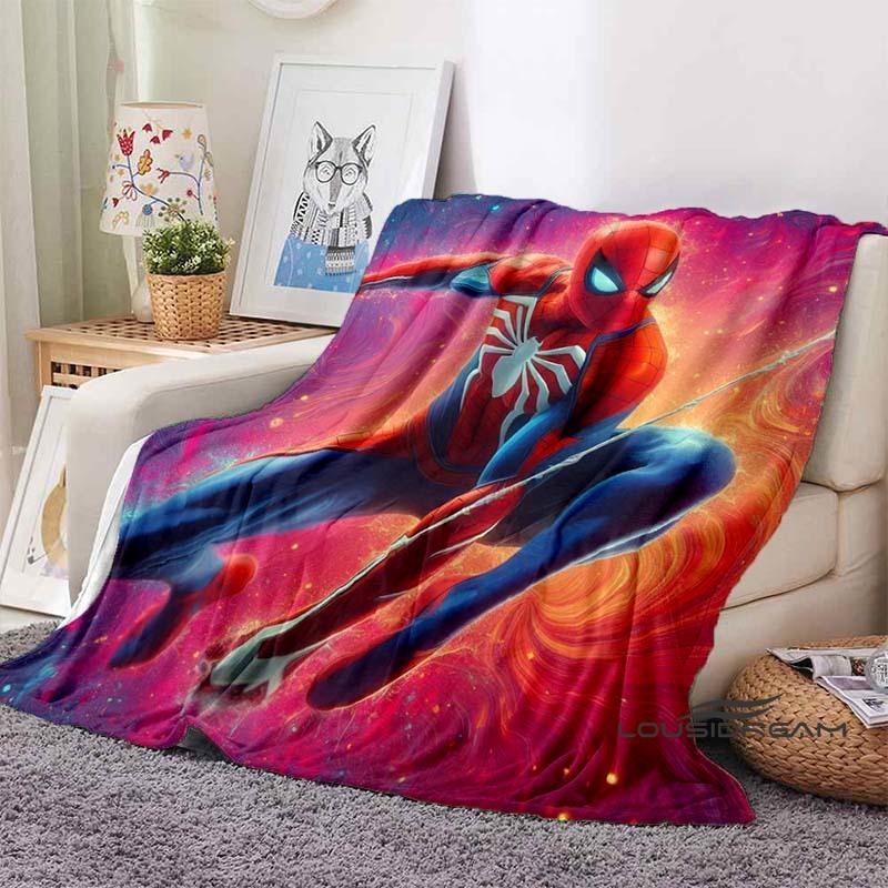 2026 New Cartoon Spider-Man Blanket - Soft, warm, perfect for naps, sofas, offices, beds, and camping - A gift choice for all se